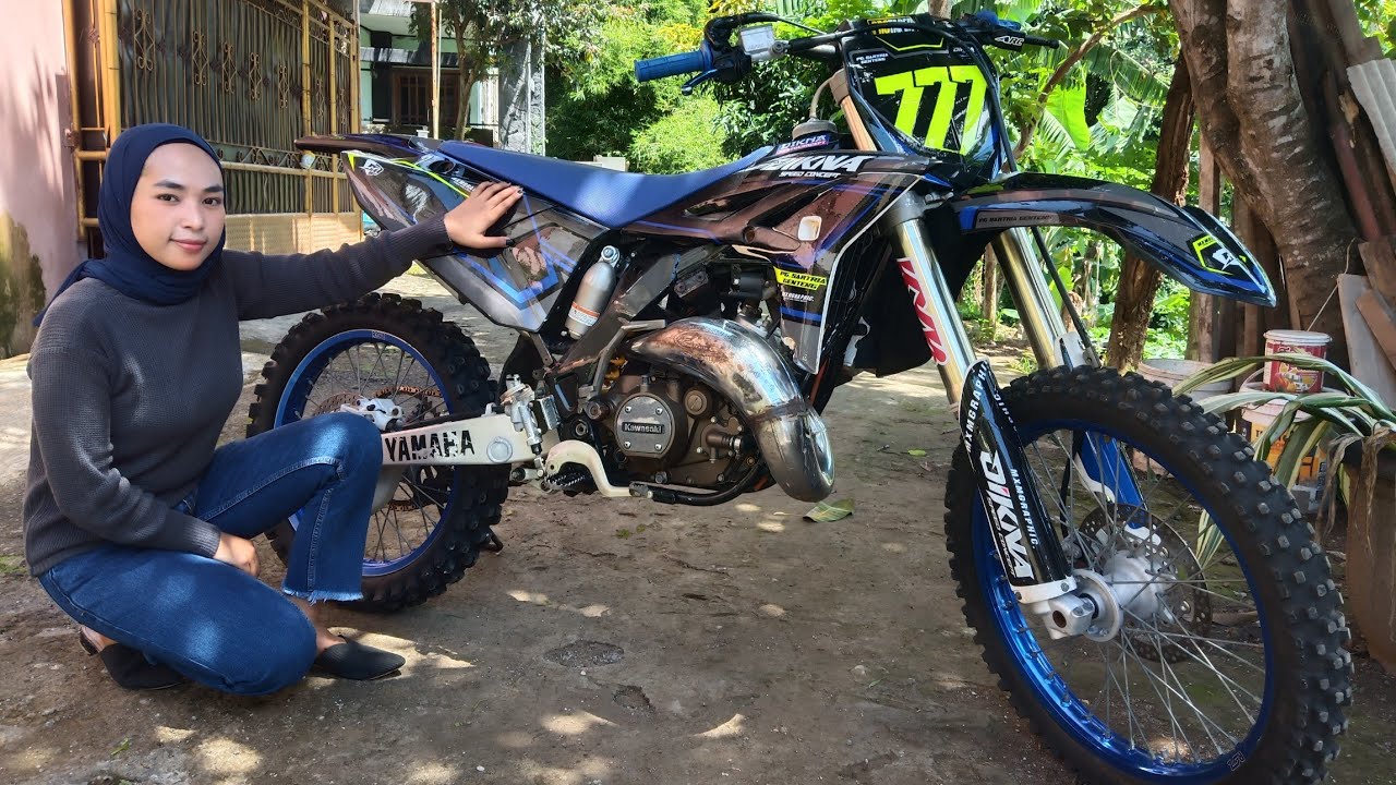 DENGERIN DEH SUARANYA SEPERTI YZ ASLI!!! KAWASAKI NINJA GRASSTRACK!!!