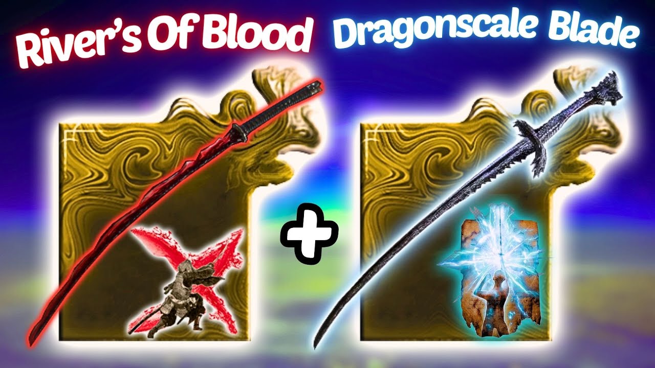 I Dual wielded RIVER'S OF BLOOD and DRAGONSCALE BLADE! (ELDEN RING NIGHTREIGN)