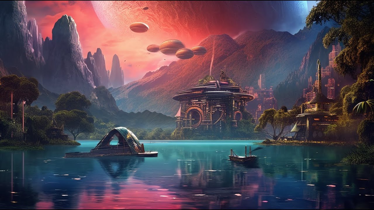 SciFi Landscapes - imagined by AI - 4K