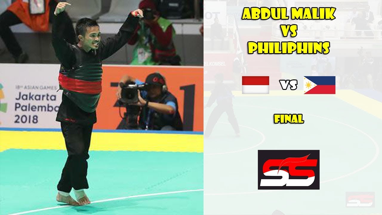 Final Abdul Malik (INA) VS Dines (PHL) Class B Male, Pencak Silat Invitation Asian Games 18th