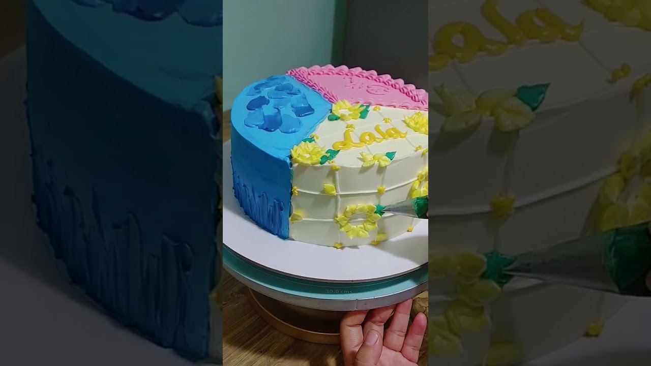 three theme cake / joint birthday cake
