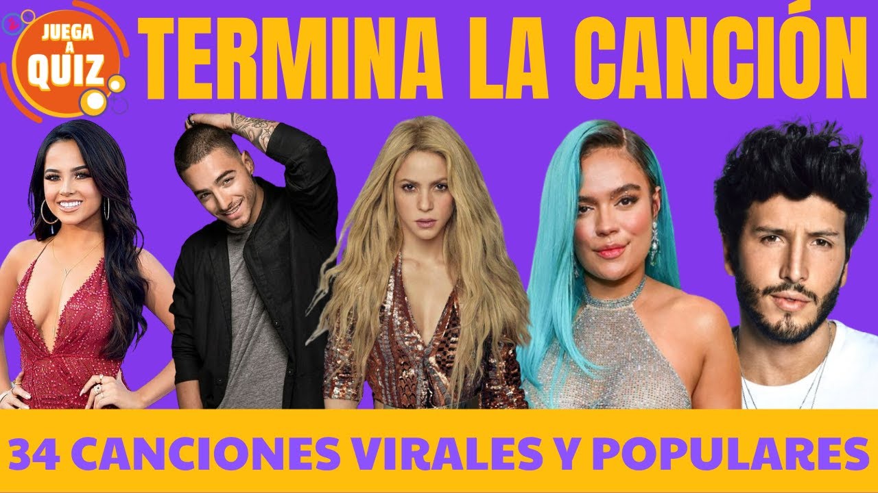 TERMINA LA LETRA🎤 - Las Canciones Virales Más Populares de TikTok 🎵 |💥JUEGA A QUIZ