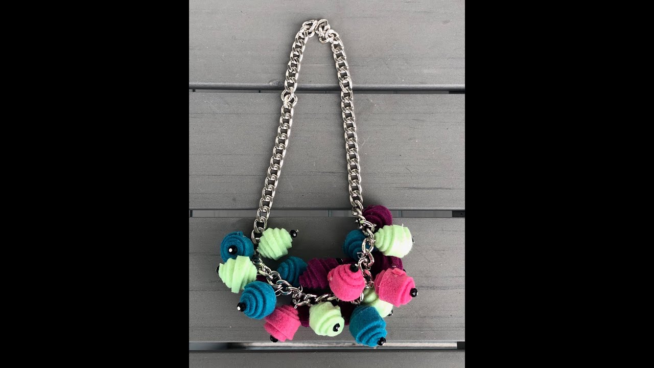 Collana in feltro facile e veloce