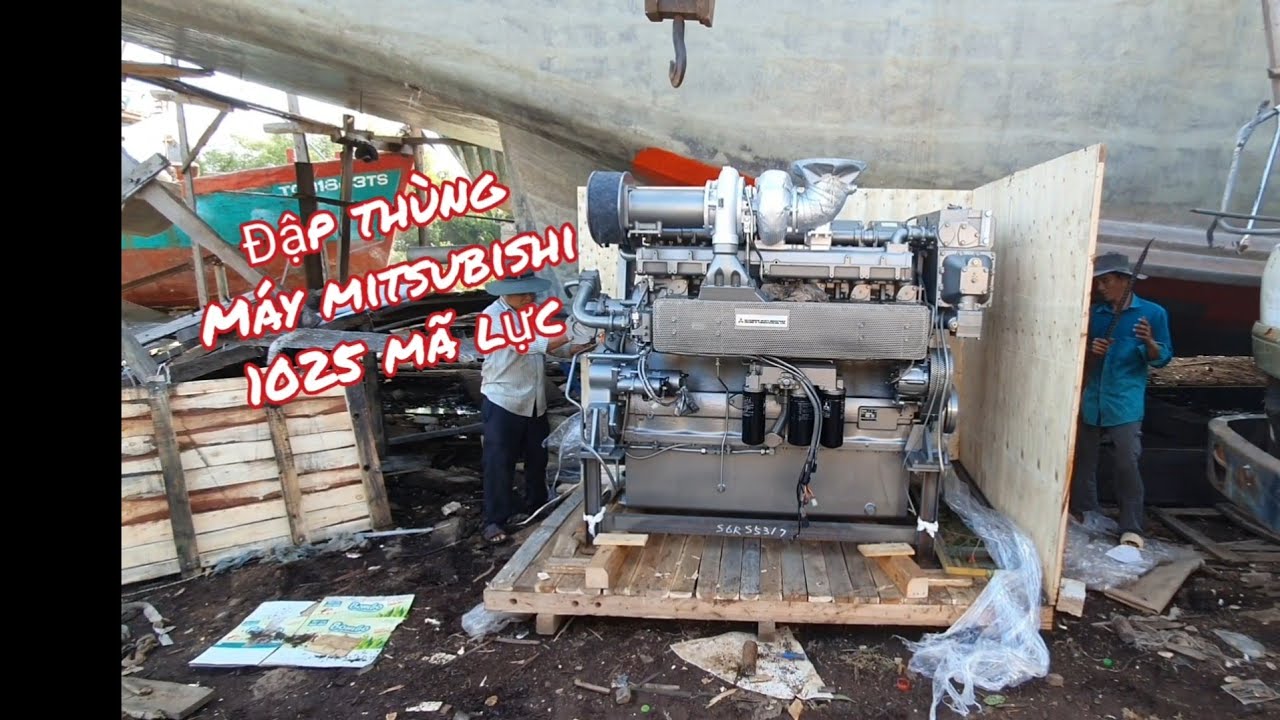 Đập thùng Mitsubishi S6r MTK 3L(Mitsubishi S6r MTK 3L ship engine)