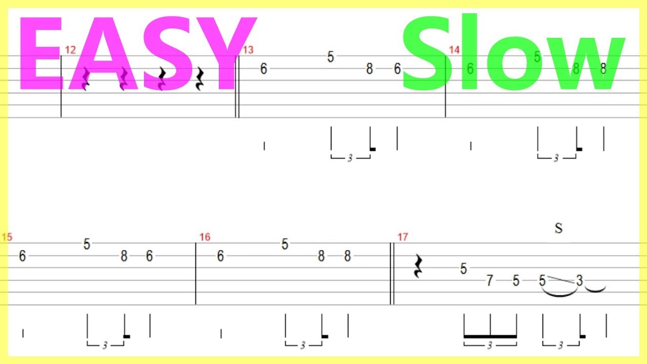 Ritchie Valens - Donna (Slow) Guitar Solo Tab+BackingTrack