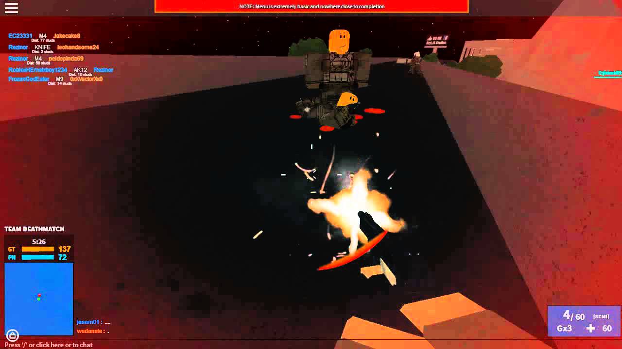 Phantom Forces Game-play and Hacker [ROBLOX]