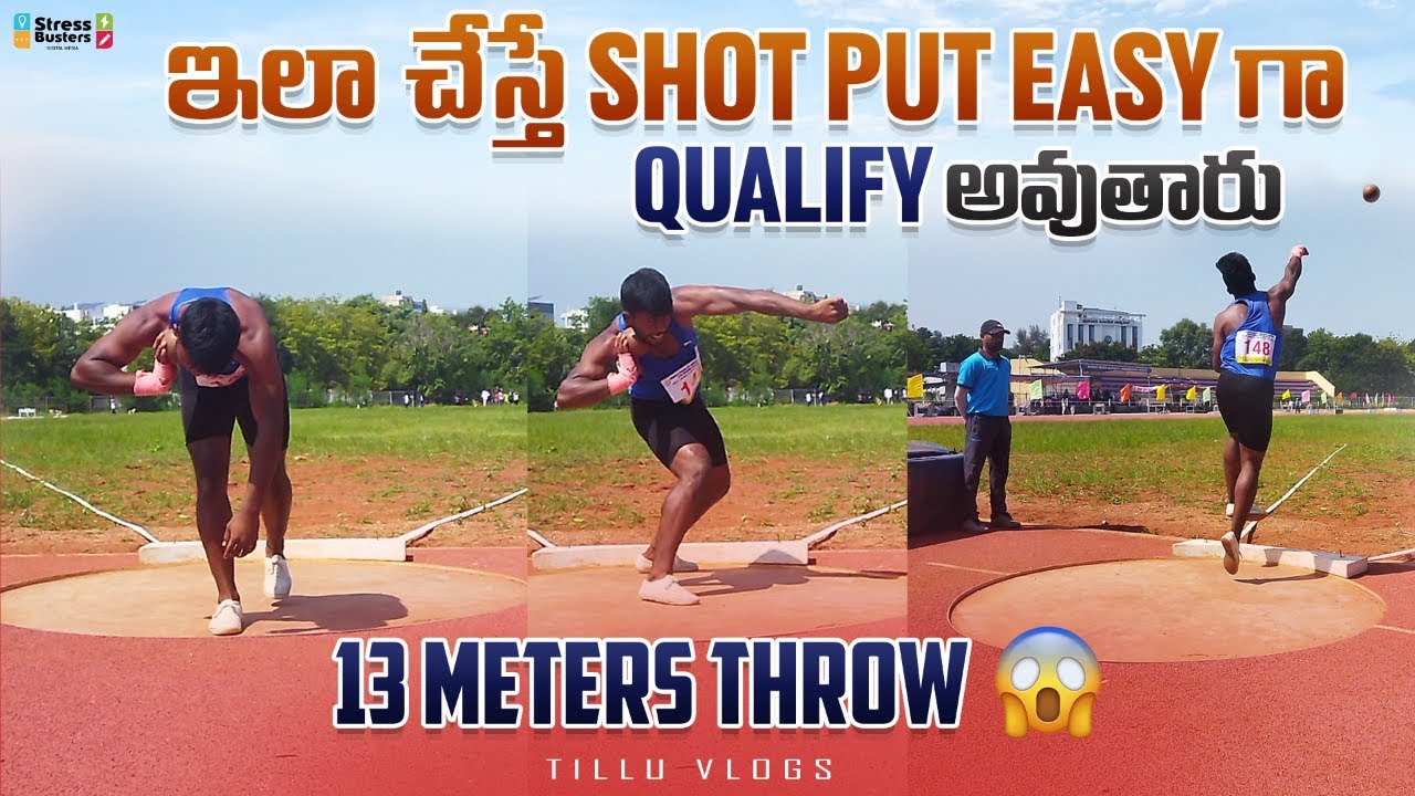 How to throw shot put techniques in Telugu Standing,Side shifting & glide||  WhatsApp:9177756521