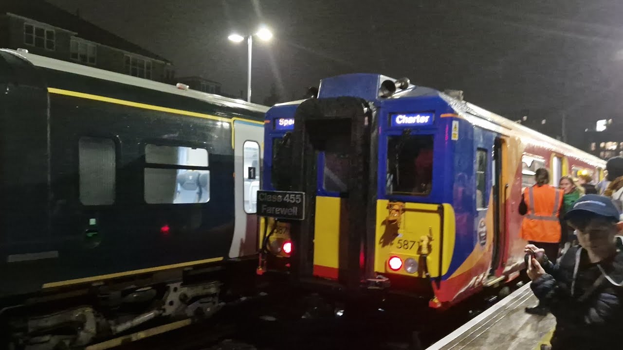 Class 455 Farewell Tour Part 2 Guildford to London Waterloo