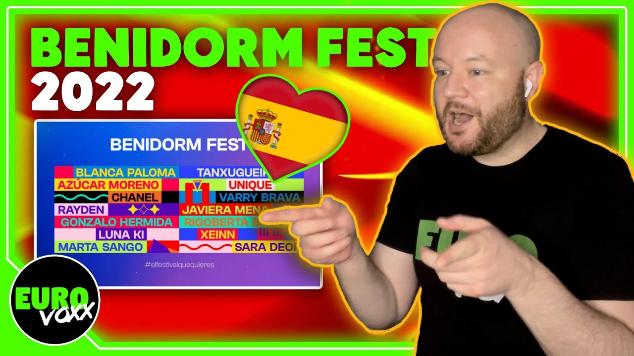 BENIDORM FEST 2022 ALL SONGS REACTION! // Spain Eurovision 2022