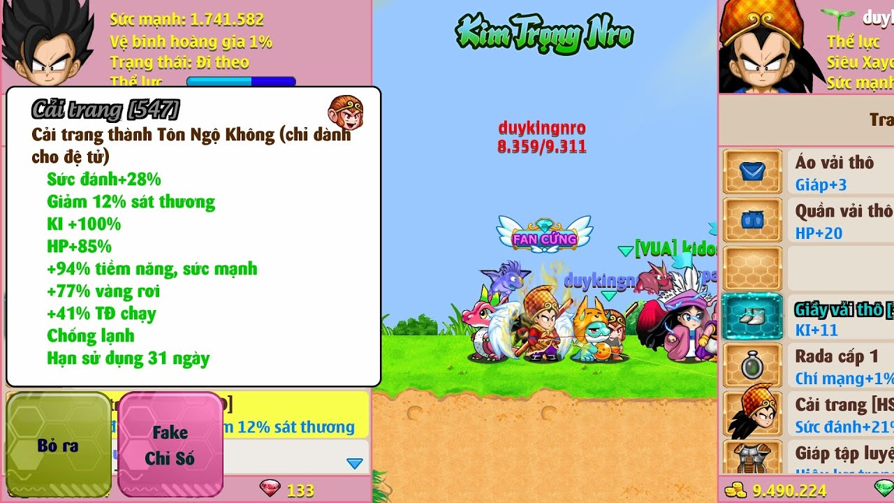 Ngọc Rồng Online - Gia Hạn Ct T&ocirc;n Ngộ Kh&ocirc;ng L&ecirc;n 30 Ng&agrave;y V&agrave; Mở X99 Hộp N&oacute;n Tết Duykingnro Tập 7