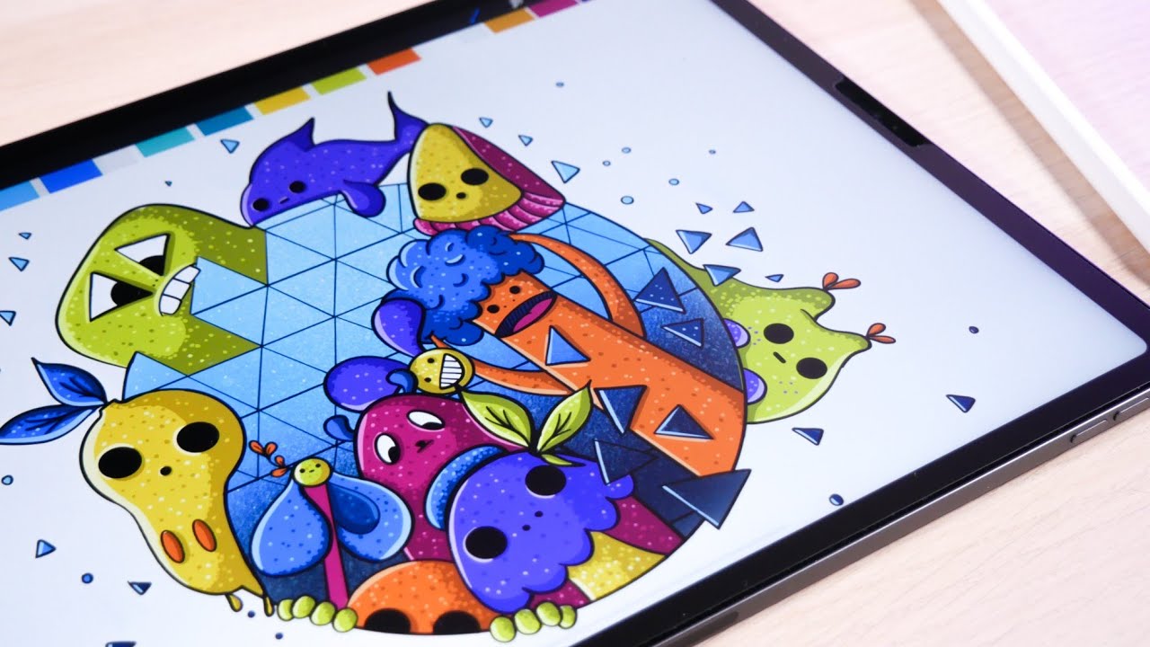 HOW TO DRAW DOODLE LIKE A PRO on iPad Pro