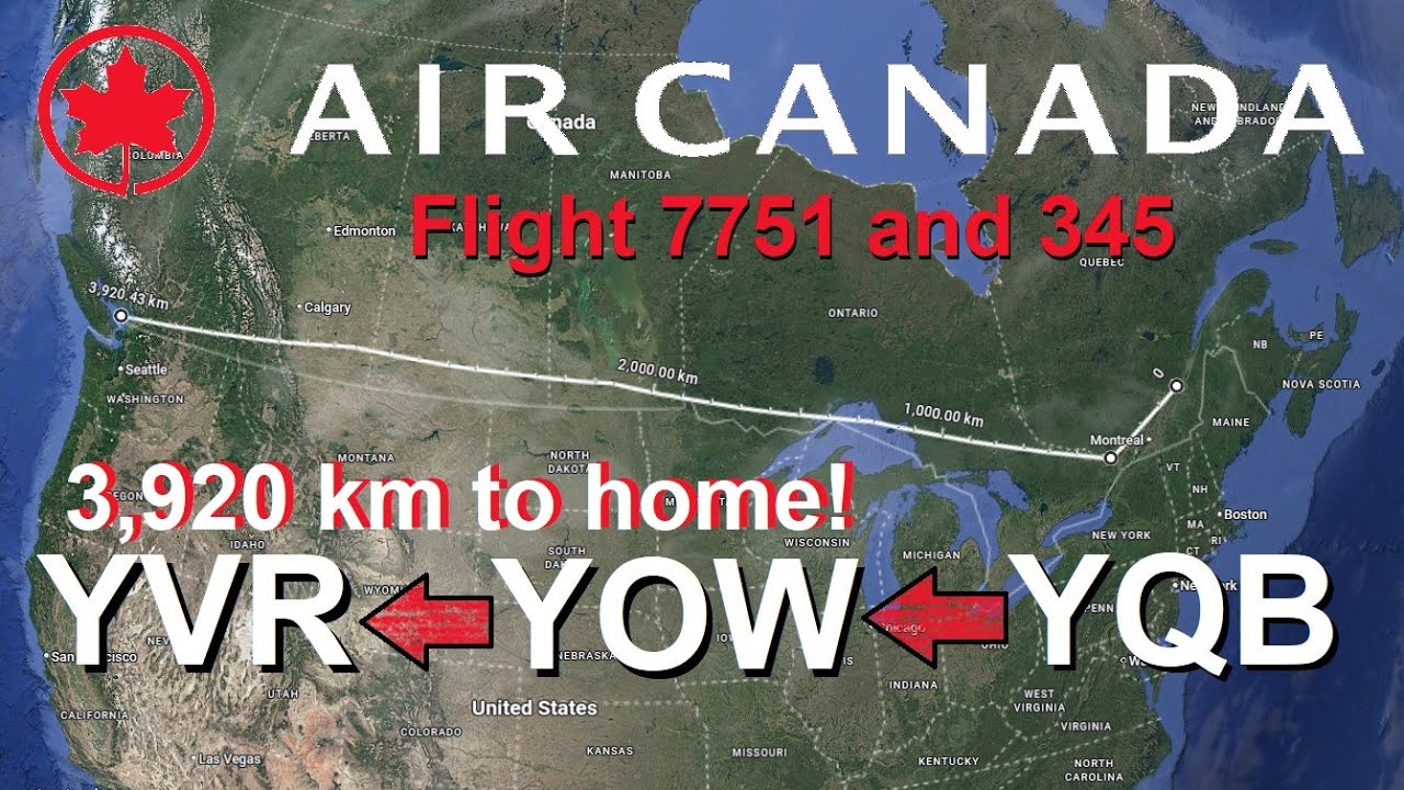 Canada 2025 (Pt. 36-FINAL)-Air Canada Flts 7751 & 345 from Quebec City via Ottawa to Vancouver, BC