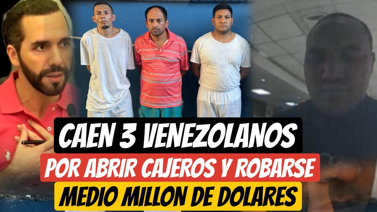 CAPTURAN VENEZOLANOS POR ABRIR CAJERO Y LLEVARSE MEDIO MILLON DE $$ 