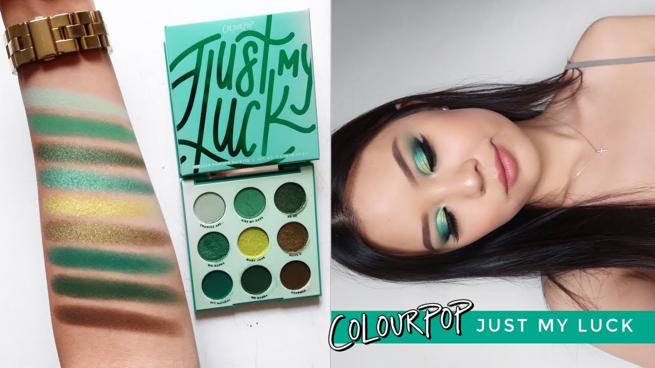 COLOURPOP JUST MY LUCK EYESHADOW PALETTE ⋆ 3 Looks, Review + Swatches!
