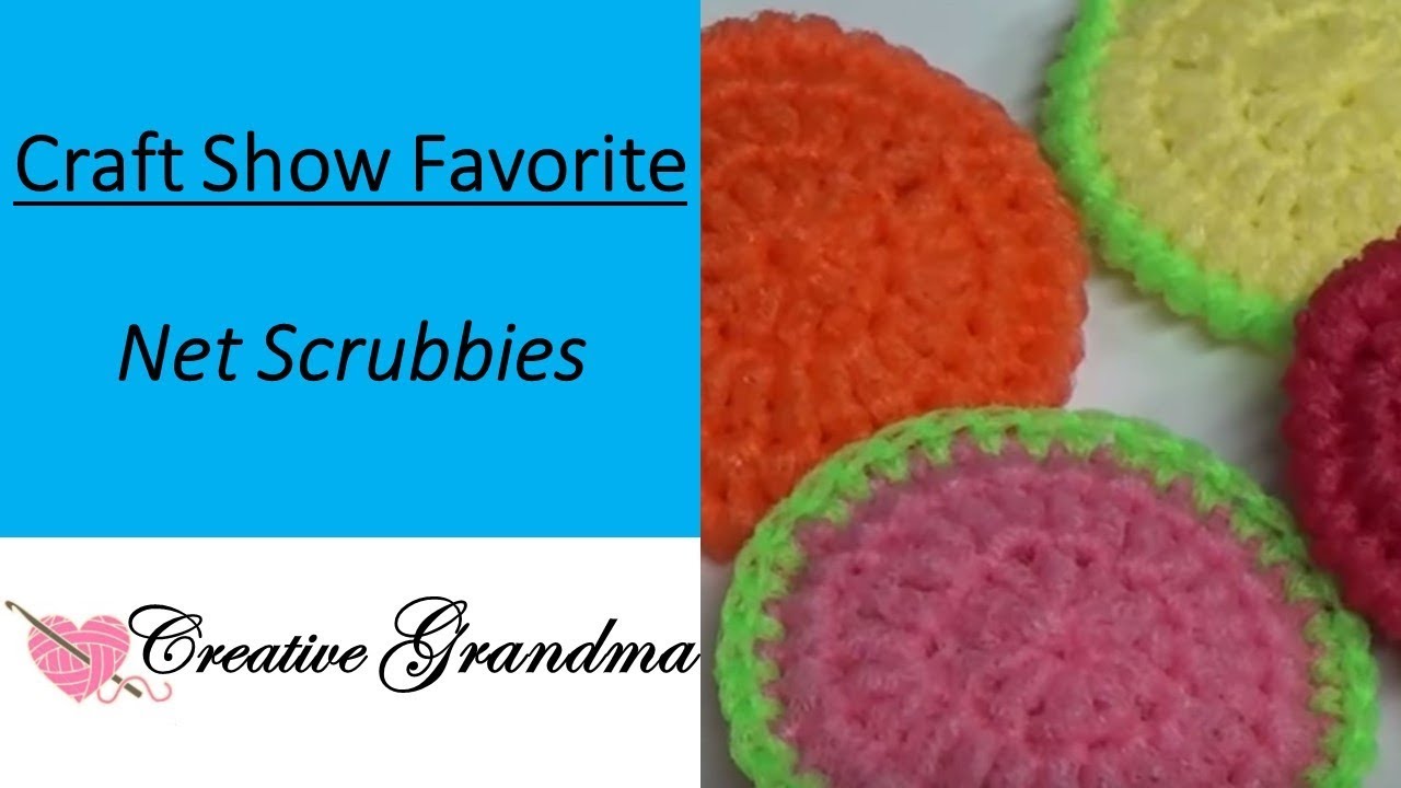 How to Crochet A Dish Scrubby (Craft Show Favorite)