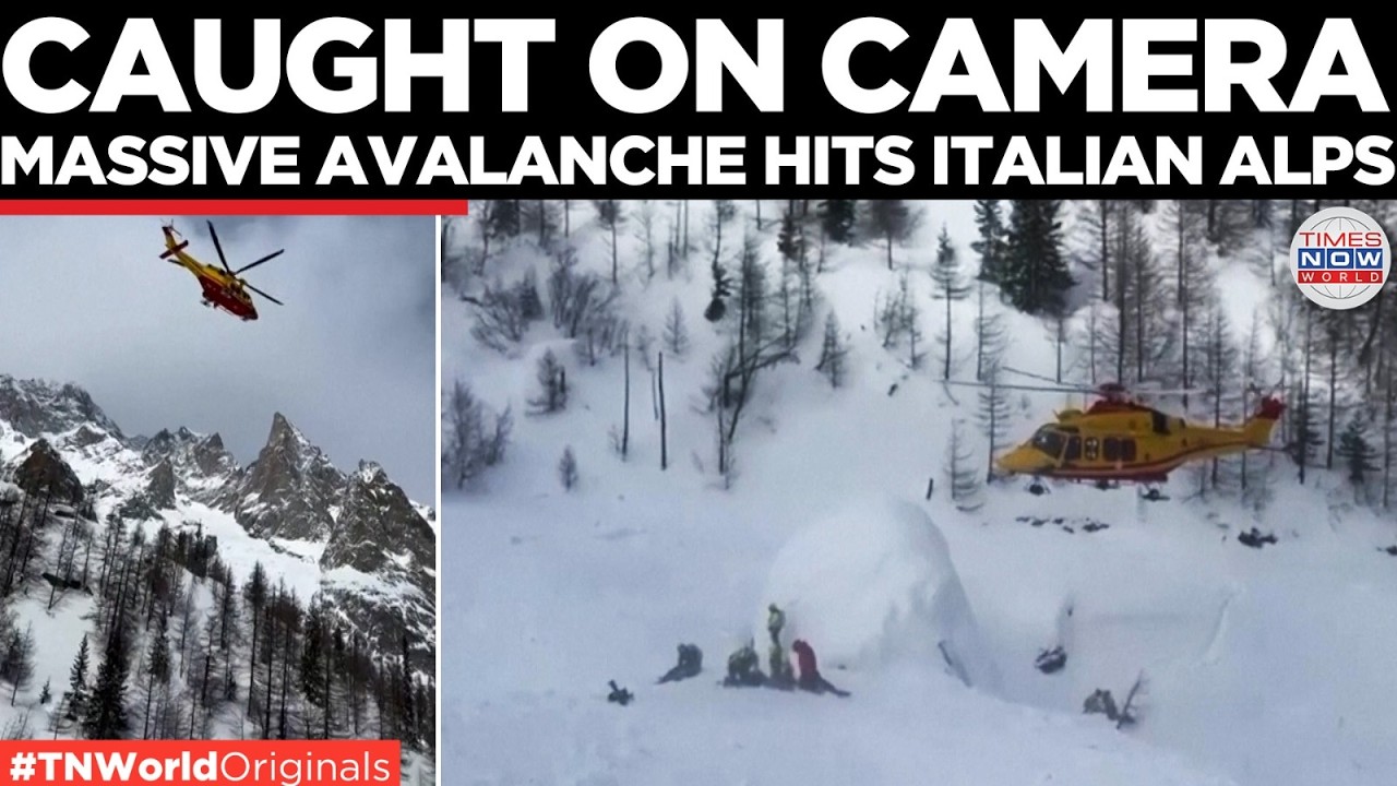 ALPS EMERGENCY: Massive Avalanche Buries Skiers In Courmayeur, Italy | World News