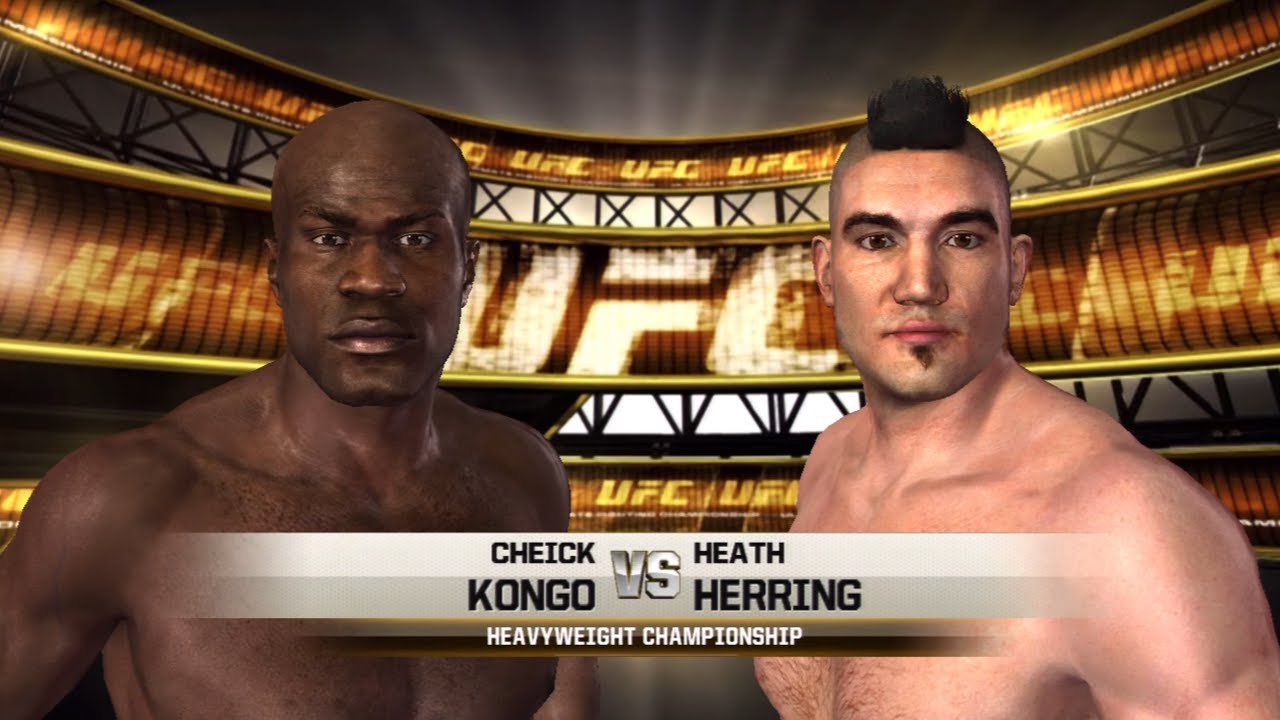 UFC Undisputed 2010 Gameplay Cheick Kongo vs Heath Herring