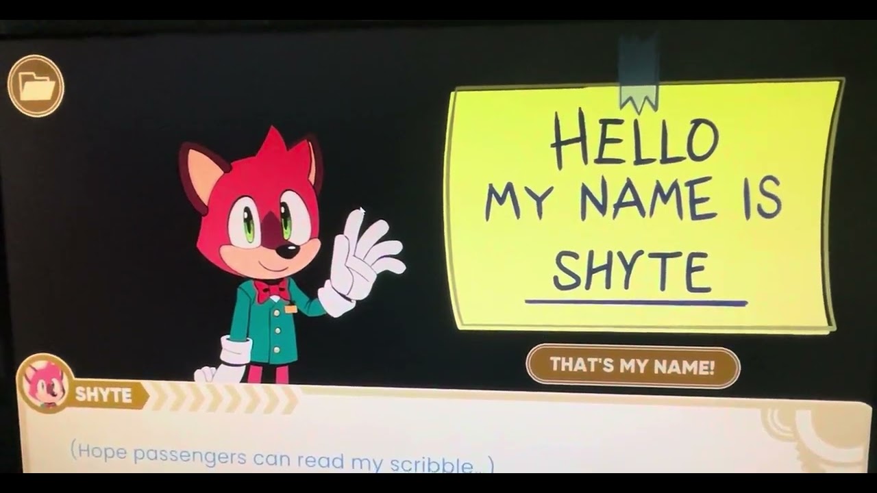 The SHYTE of Sonic the Hedgehog.