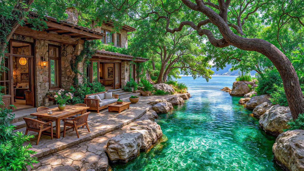 Tranquil Summer Jazz By The Lake – Positive Jazz Tunes In The Forest For A Peaceful Morning Retreat