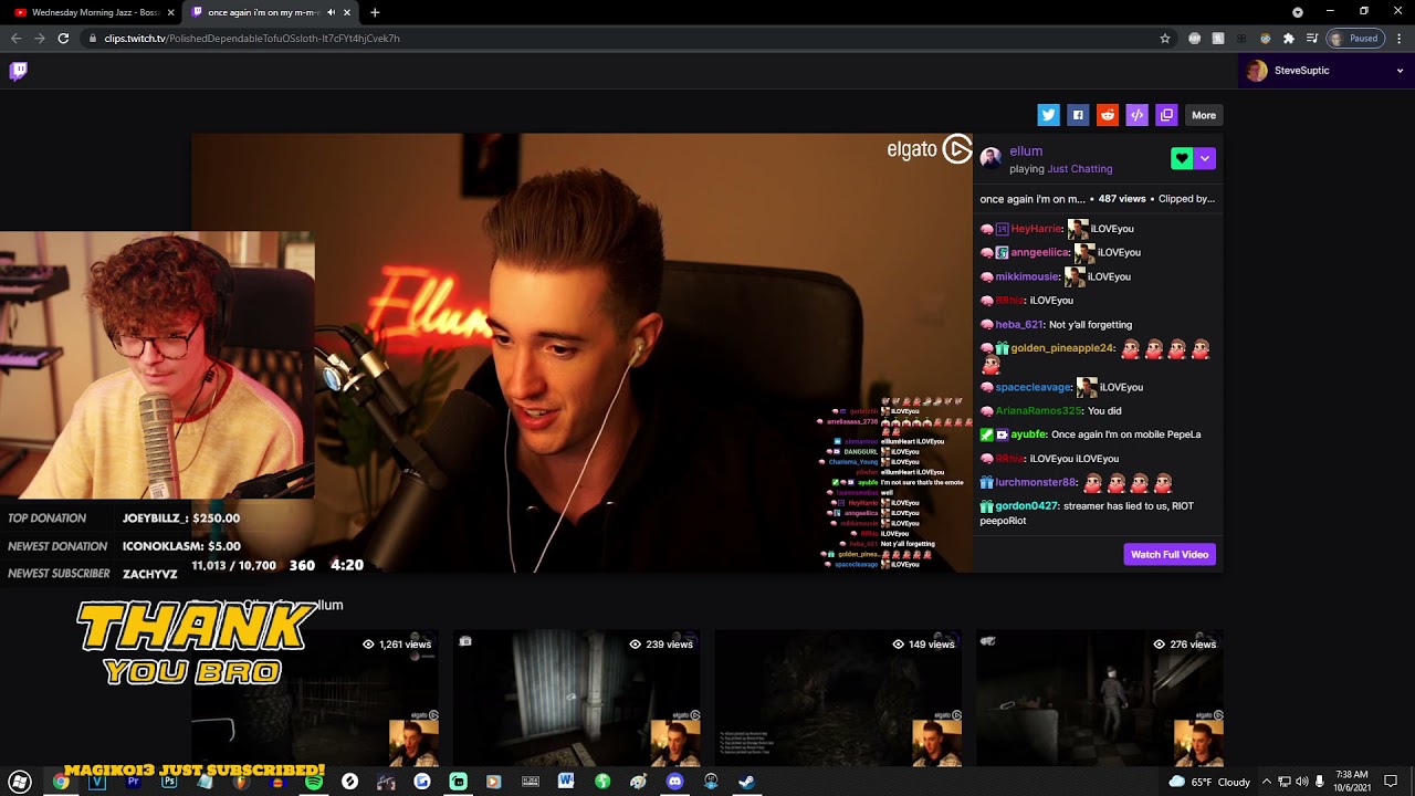 Steve Reacts To Ellum Short Circuiting On Stream