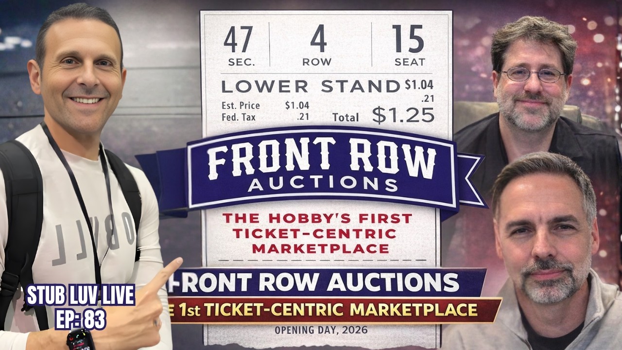 Front Row Auctions - The 1st Ticket Centric Marketplace | Episode 83 - Stub Luv Live