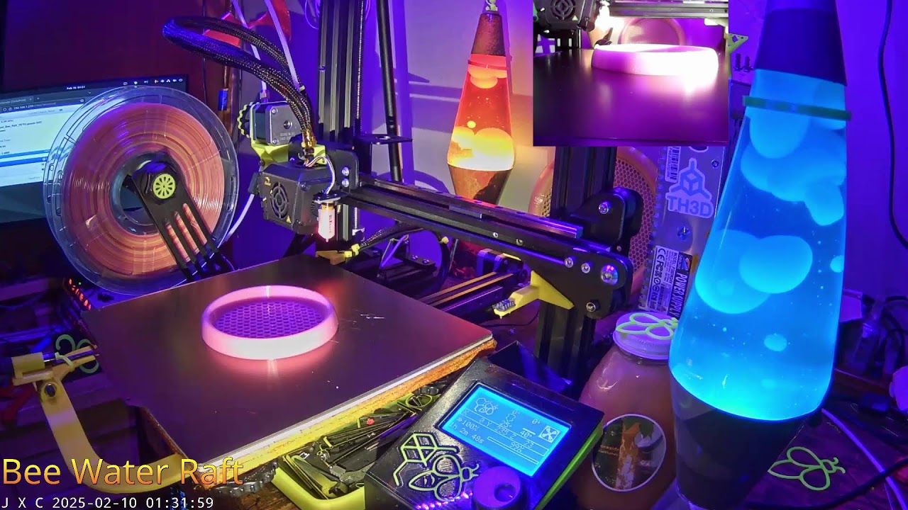 2025 3D Print - Small Honey Bee Round Water Raft