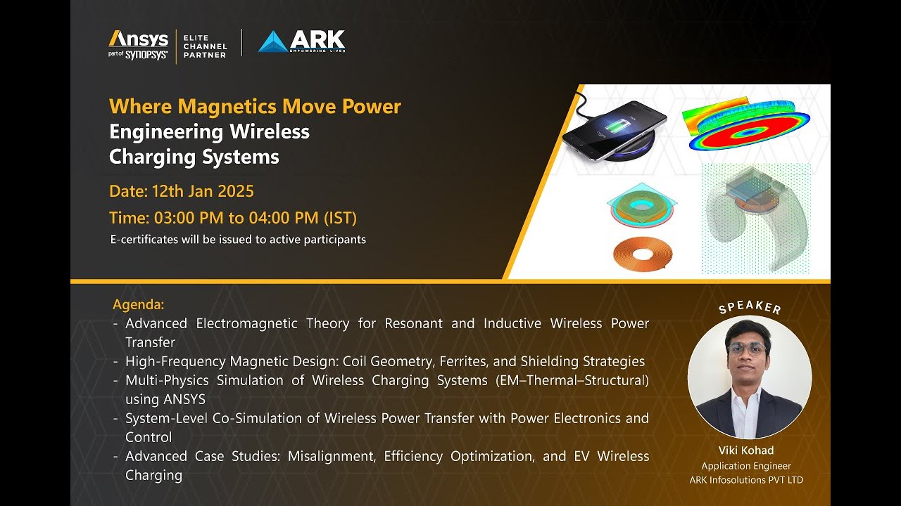 Webinar on Where Magnetics Move Power Engineering Wireless Charging Systems