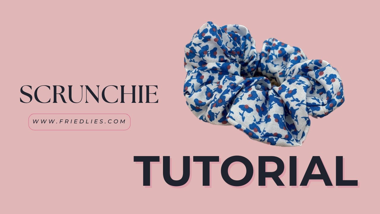 EASY BEGGINER SEWING PROJECT- HOW TO SEW A SCRUNCHIE