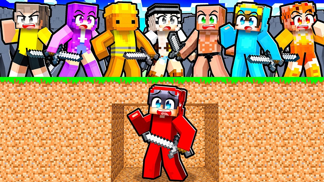 99 Охотников против Спидраннера в Minecraft!