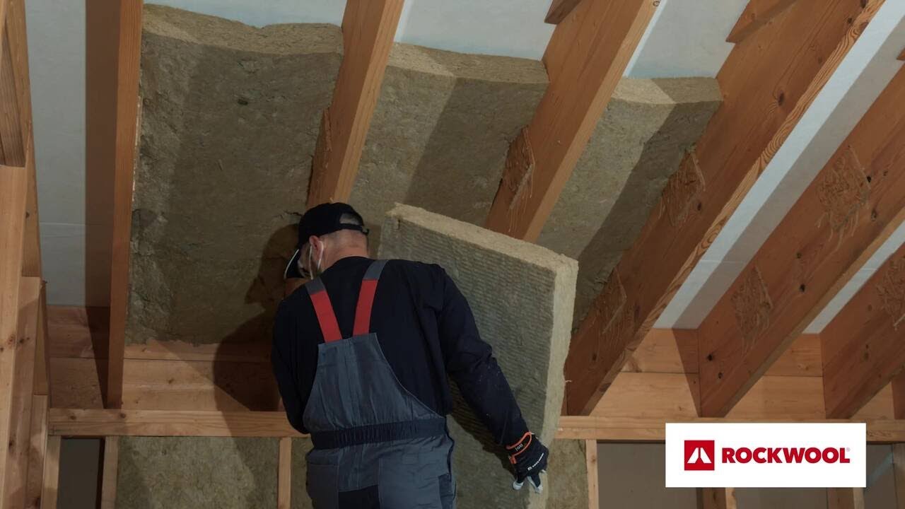 P&ouml;&ouml;ningu soojustamine kivivillaga ROCKWOOL