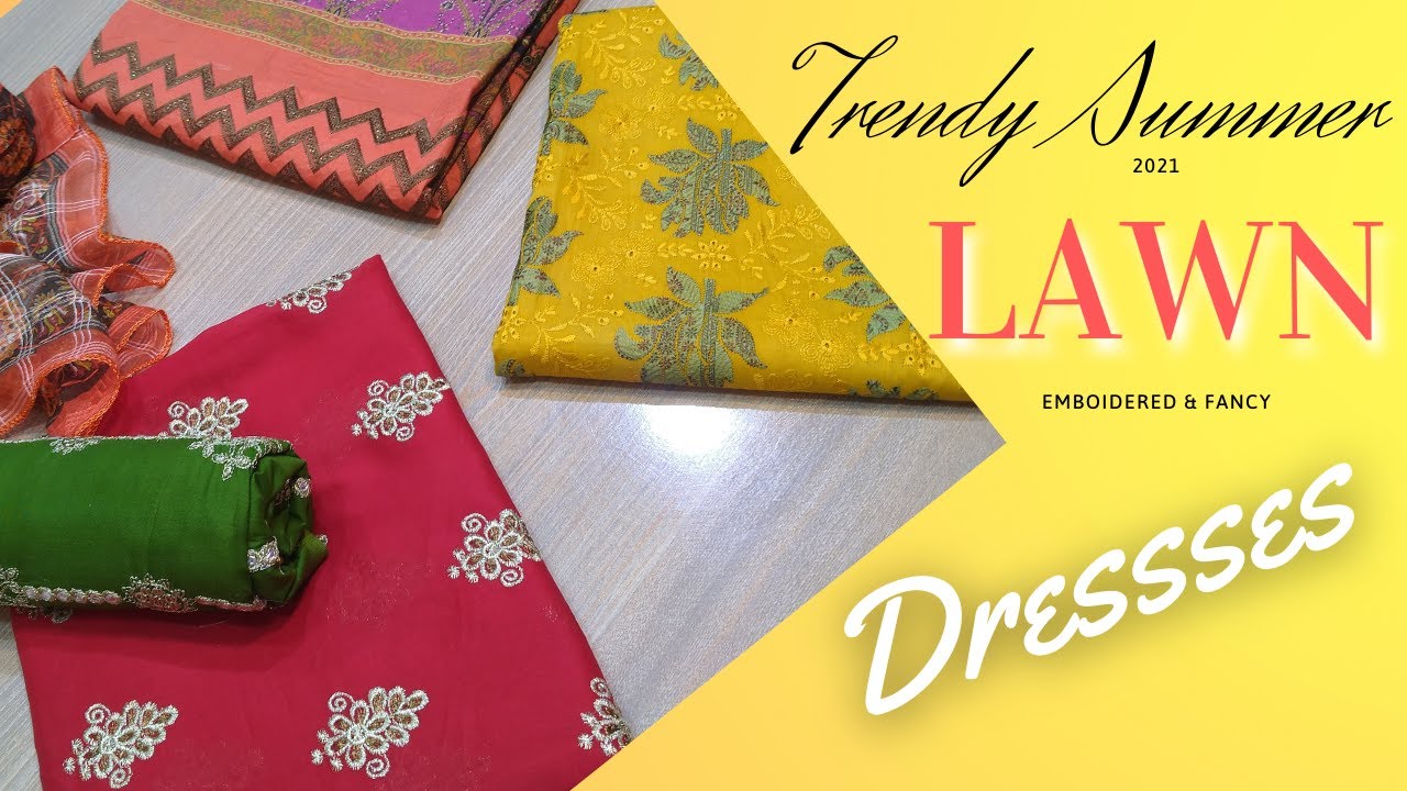 Summer Lawn Dress Design 2021-ja attire Clothing Haul