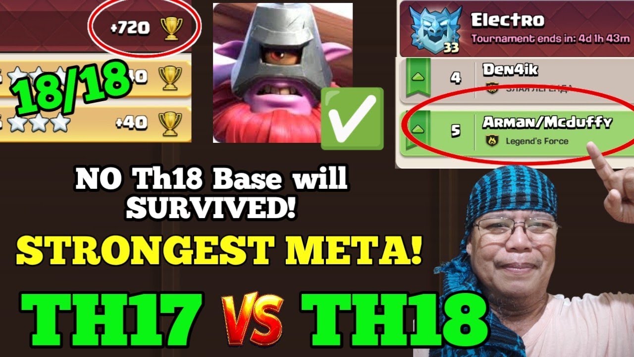 After Update @ E33, THROWERS is still the GREATEST Army for TH17 vs TH18: WATCH! (Clash Of Clans)
