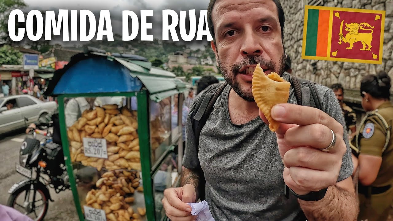 PROVANDO COMIDA DE RUA NO MERCADÃO DO SRI LANKA 🇱🇰