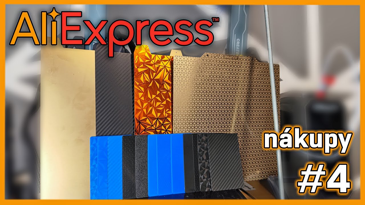 #4 Aliexpress nákup: Efektové podložky pro 3D tisk – Test a recenze všech variant!
