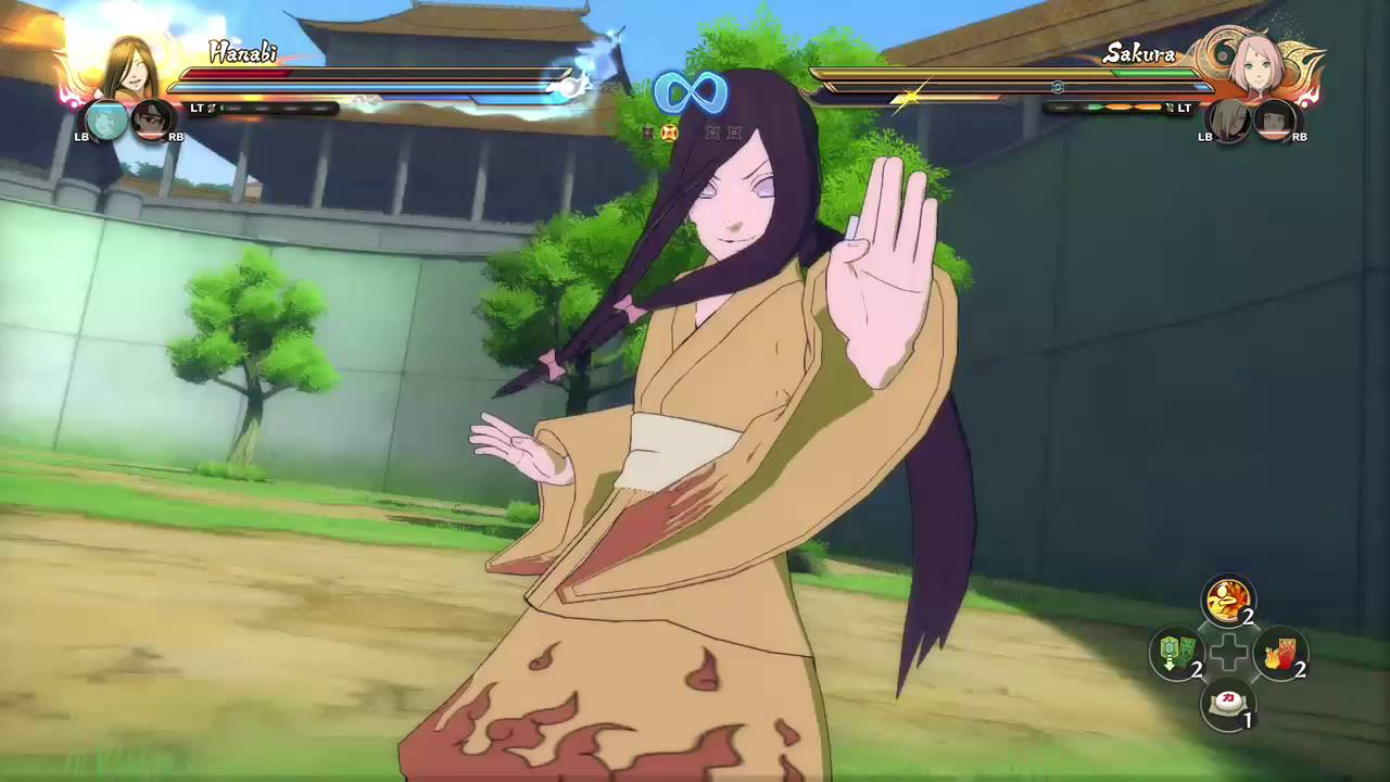 Naruto Storm 4 Dublado PT-BR Sarada, Rin e Hanabi vs Sakura, Hinata e Ino