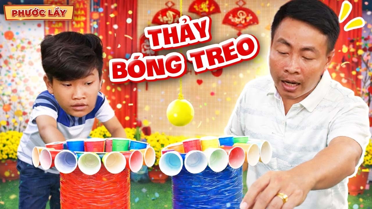 Trò Chơi Thảy Bóng Treo Lọt Ly Nhận Thưởng | Phước Lầy