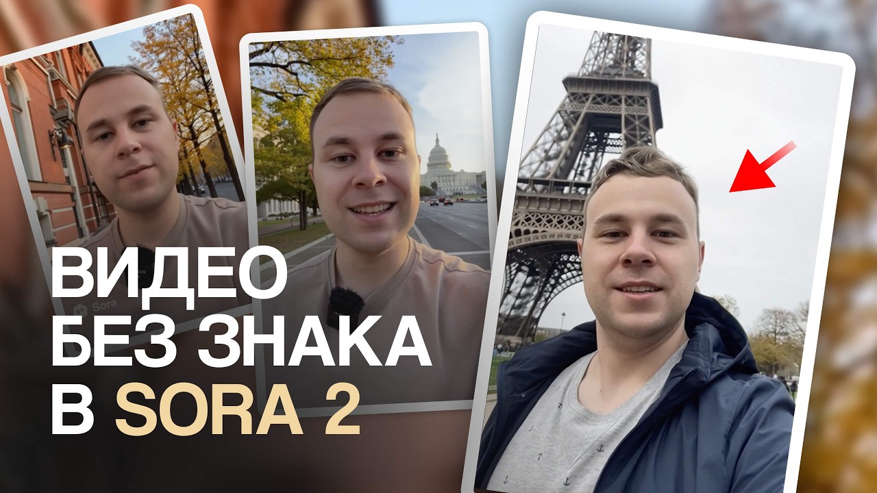 Как сделать видео в Sora 2 без водяного знака со своим лицом