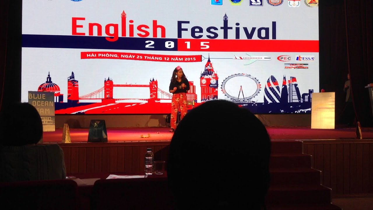 Tấm c&aacute;m ( english version). english festival 2015 in Maritime University