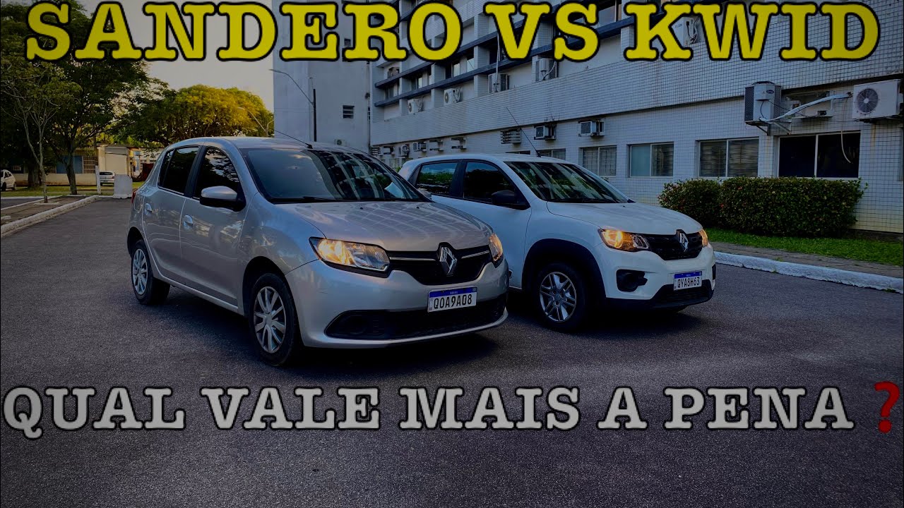 RENAULT SANDERO VS KWID - COMPARATIVO DE QUAL VALE MAIS A PENA DOS POPULARES DE ENTRADA DA MARCA.
