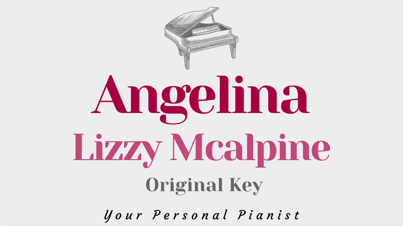 Angelina - Lizzy McAlpine (Piano Karaoke) - Instrumental Cover with Lyrics
