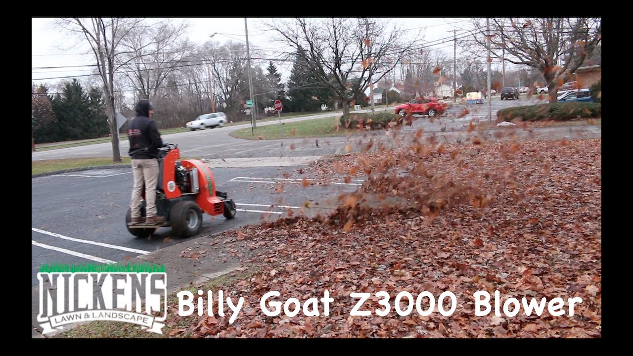 Knocking Out a Commercial Fall Clean Up with the Billy Goat Z3000 Stand On Blower