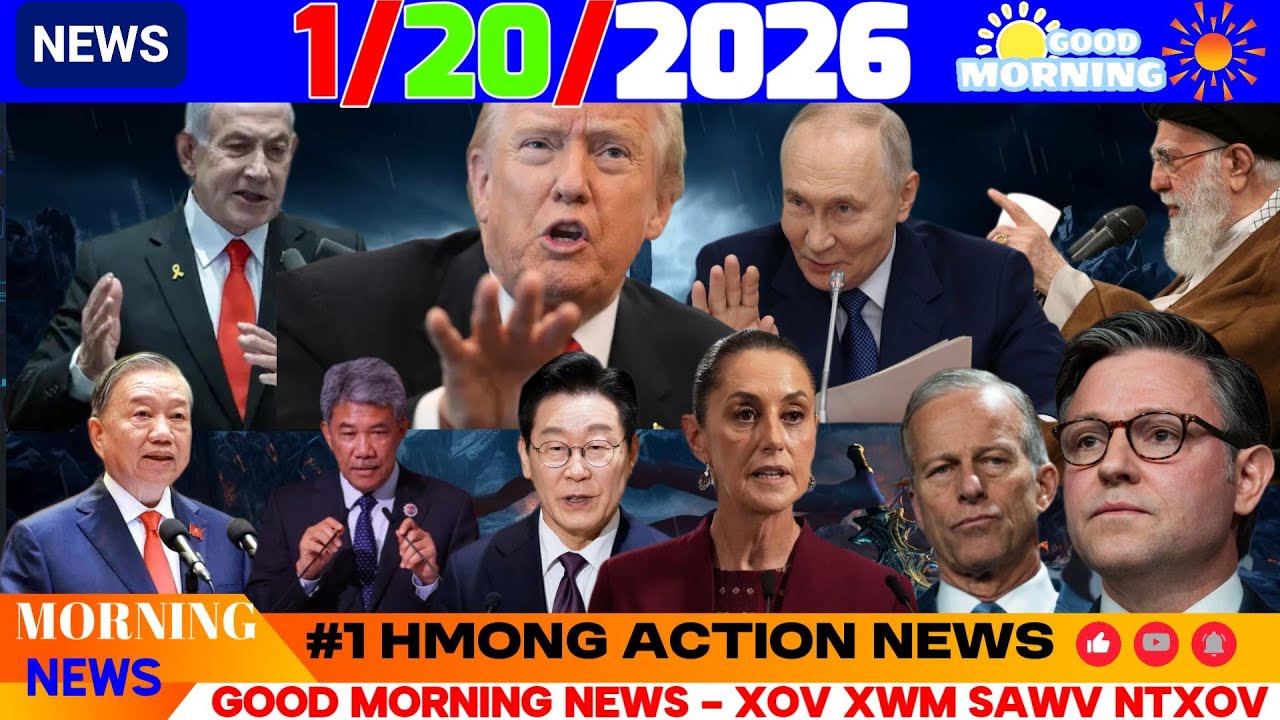 1/20/2026 (AM)🎯TRUMP NTSIB NOM NTIAJ TEB, RUSSIA-UKRAINE, MID EAST, ASIA, STOCK POOB, TRUMP-ICE KUB
