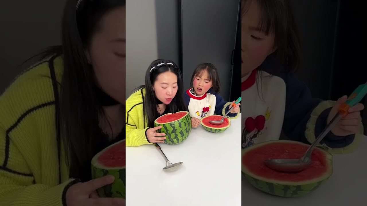 Funny family interaction: My watermelon is empty.