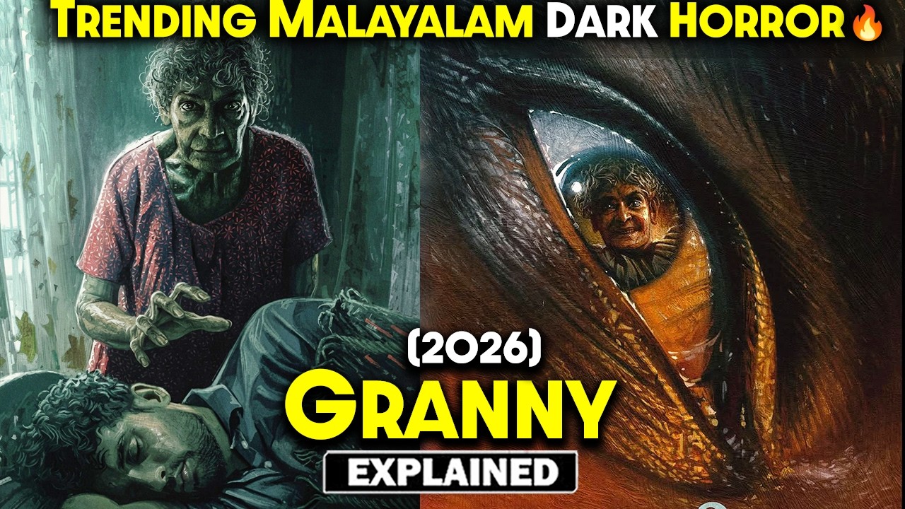 Trending Malayalam Dark Horror😱Granny Explained in HINDI | Horror movie explained in Hindi