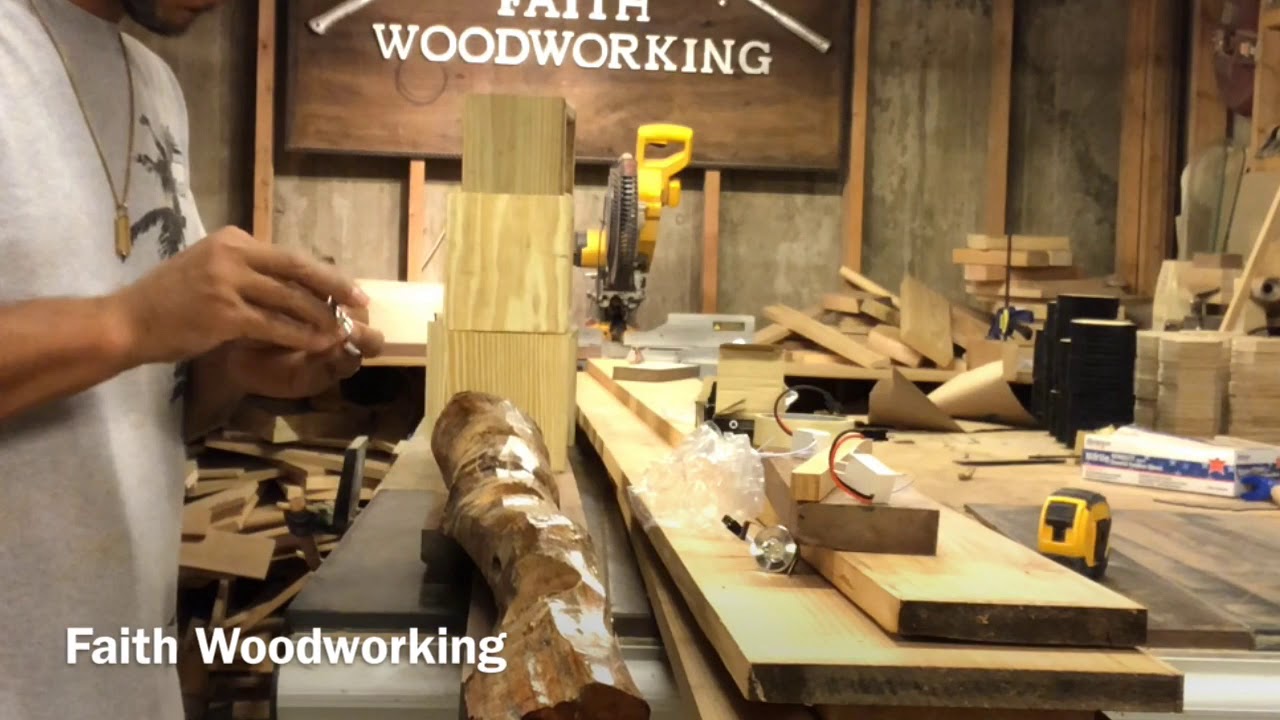 Wooden Lamp Ceiling Oak Branch