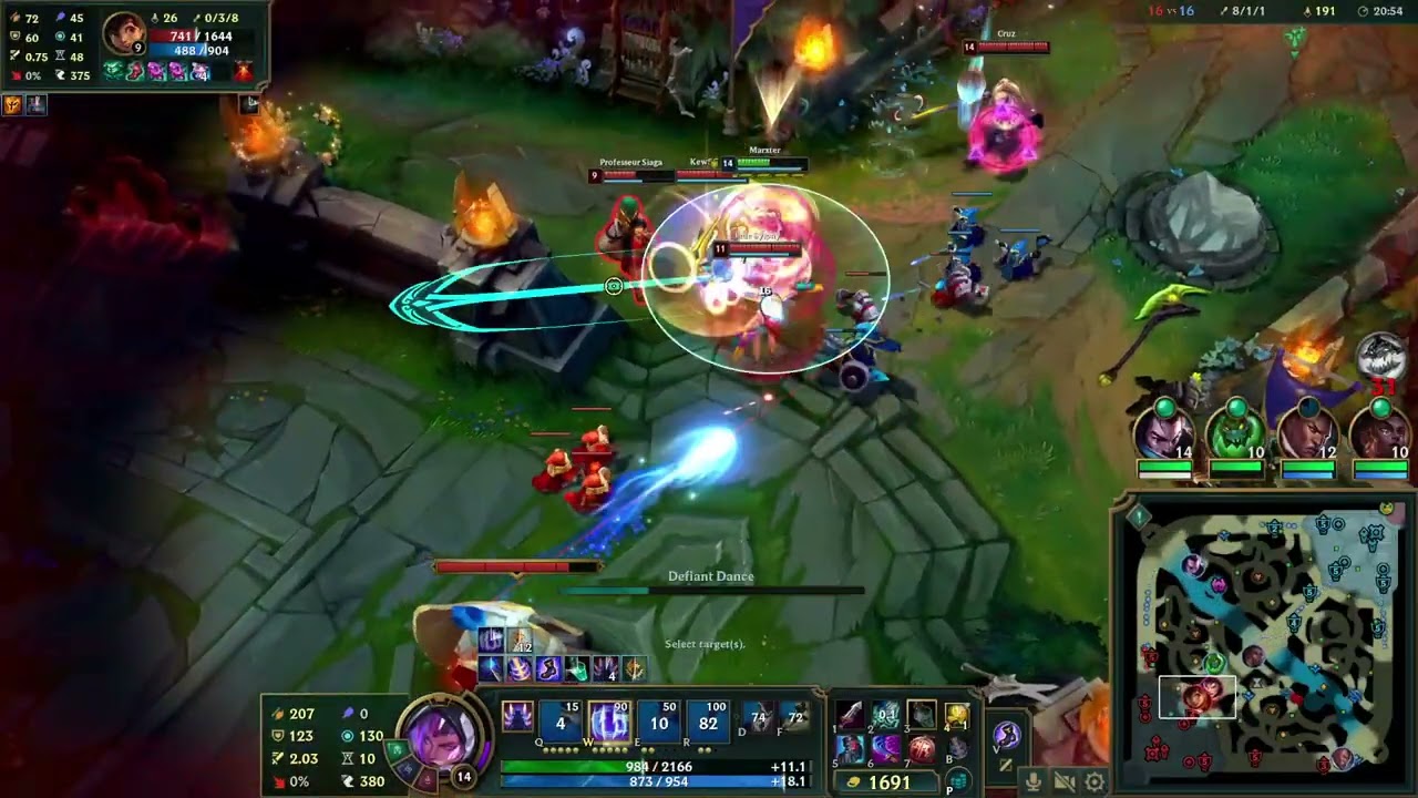 Highlight - League of Legends - Irelia - 13/9/8 - 5v5 Ranked Solo - Lose - 8:42pm