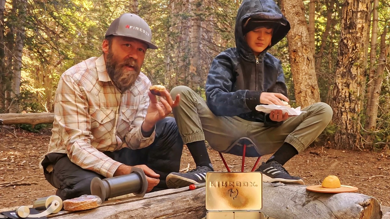 Just us Boys! Outdoor Camping with My Son Luke. Fried Rice & Firebox HEX Stove Reflector Oven Baking