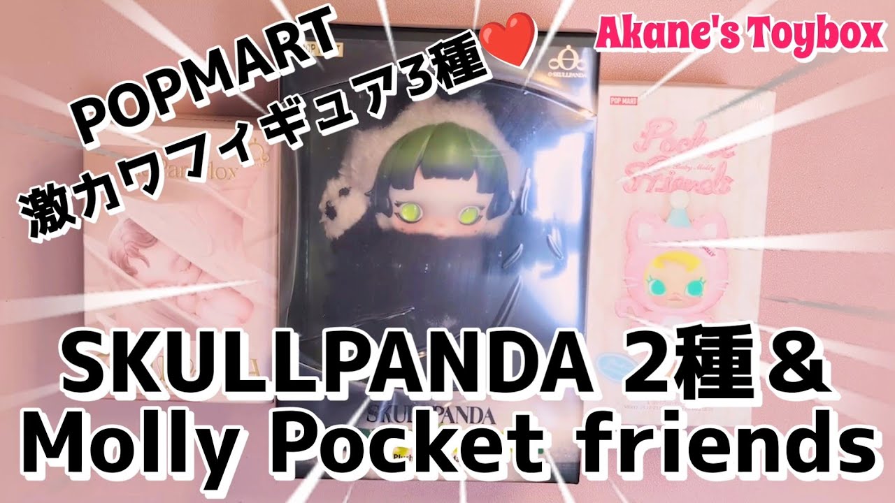 【POPMART】激カワパンダ＆ネコにトキメク💕POPMARTスカルパンダ🐼＆Molly Pocket Friends🐈