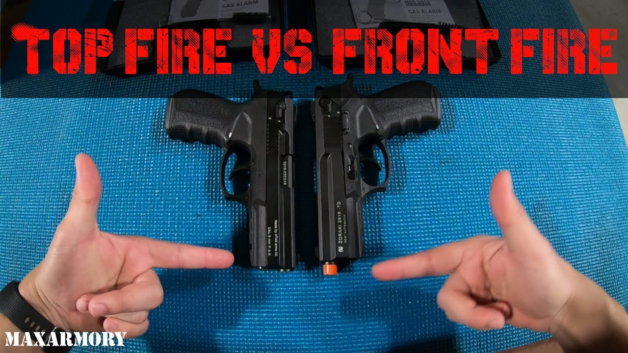 Top Firing vs Front Firing Blank Guns - MaxArmory