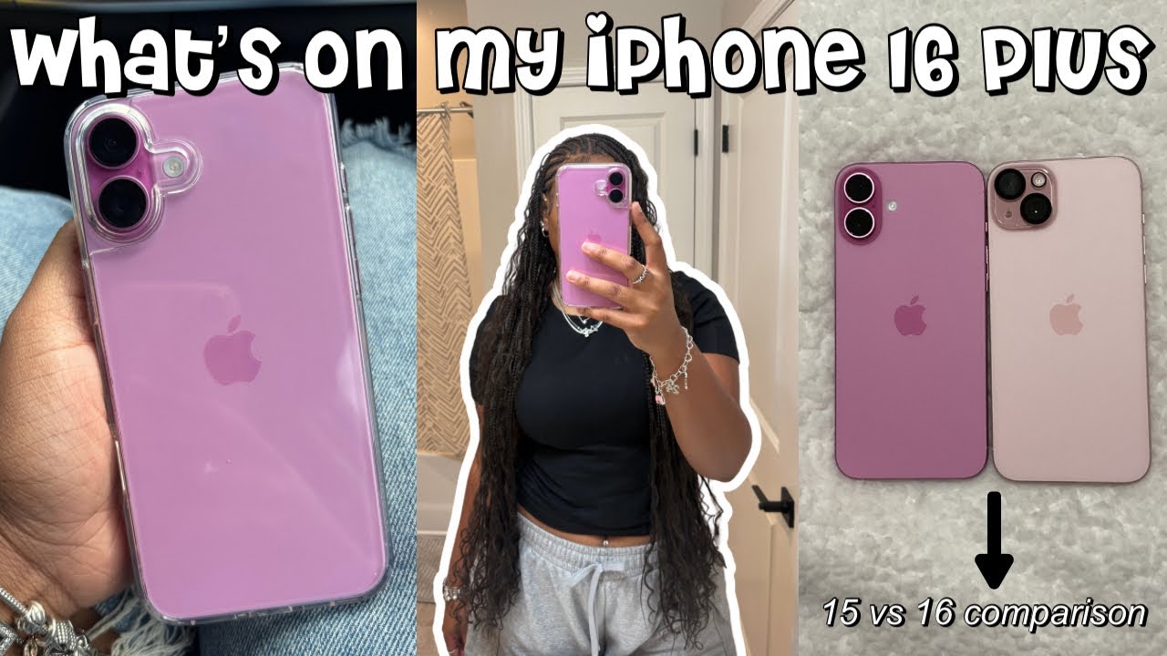 WHAT’S ON MY IPHONE 16 PLUS (PINK)